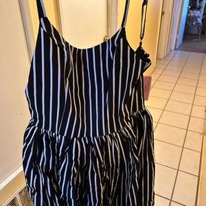 Pin up couture stripe dress